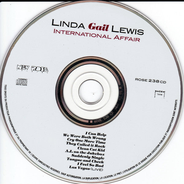 Linda Gail Lewis : International Affair (CD, Album)