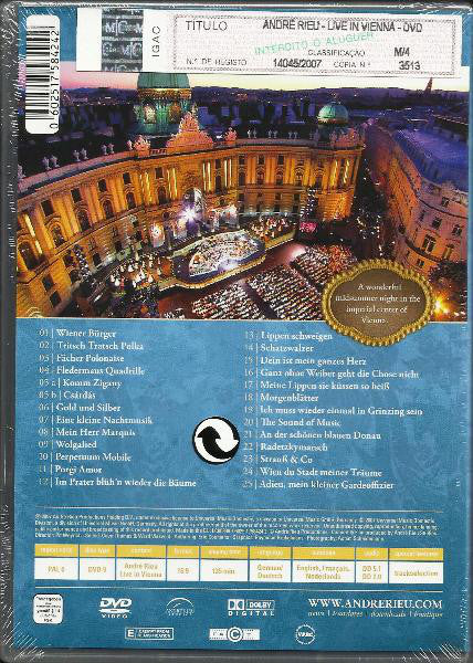 André Rieu & Johann Strauß Orchestra : Live In Vienna (DVD-V, PAL)