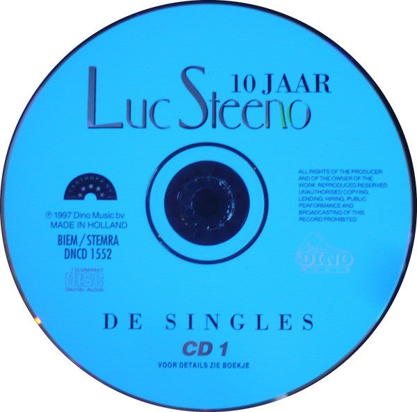 Luc Steeno : 10 Jaar Luc Steeno - De Singles (2xCD, Comp)