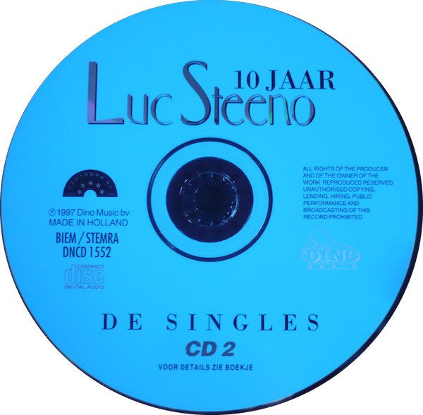 Luc Steeno : 10 Jaar Luc Steeno - De Singles (2xCD, Comp)