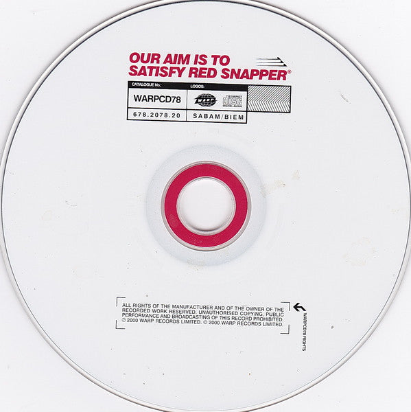 Red Snapper : Our Aim Is To Satisfy Red Snapper (CD, Album)