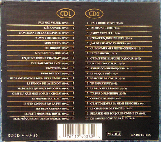 Edith Piaf : The Gold Collection - 40 Chansons D'or (2xCD, Comp)