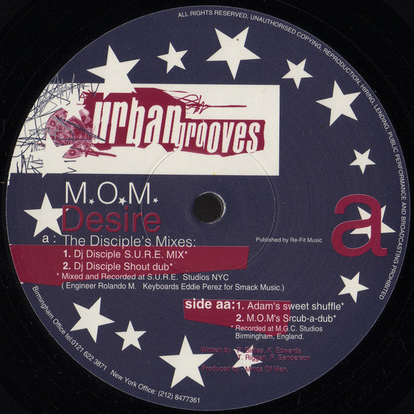 Minds Of Men : Desire (12")