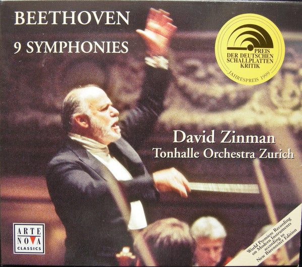 Ludwig van Beethoven, David Zinman, Tonhalle-Orchester Zürich : 9 Symphonies (5xCD + Box)