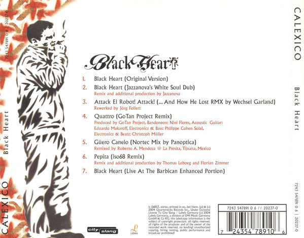 Calexico : Black Heart (CD, EP, Enh)