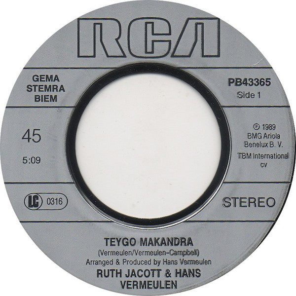 Ruth Jacott & Hans Vermeulen : Teygo Makandra (7", Single)