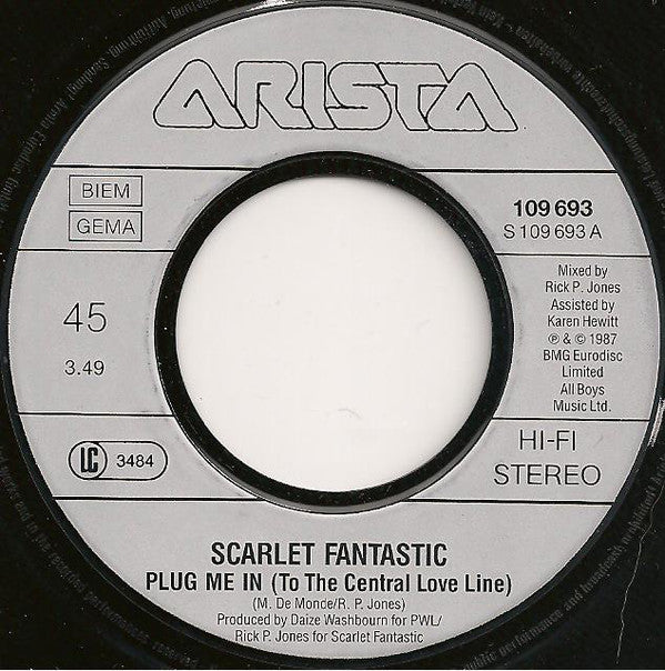 Scarlet Fantastic : Plug Me In (7", Single)