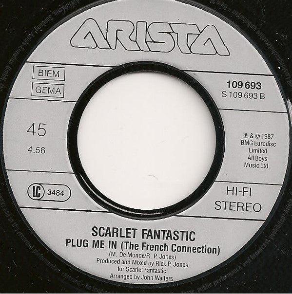 Scarlet Fantastic : Plug Me In (7", Single)