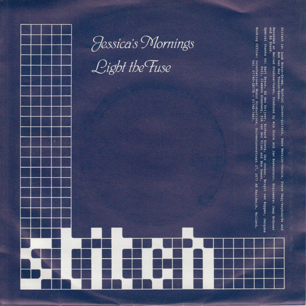 Stitch (10) : Jessica's Mornings / Light The Fuse (7", Single)