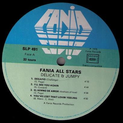 Fania All Stars : Delicate & Jumpy (LP, Album, RE)