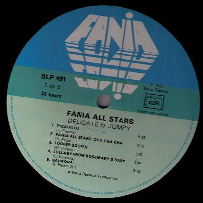 Fania All Stars : Delicate & Jumpy (LP, Album, RE)