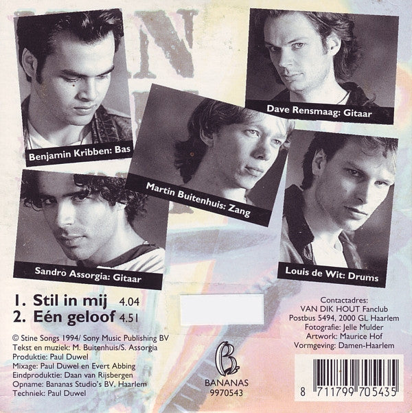 Van Dik Hout : Stil In Mij (CD, Single)