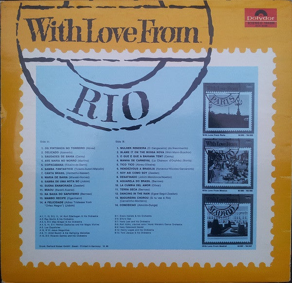Various : With Love From Rio (LP, Comp)