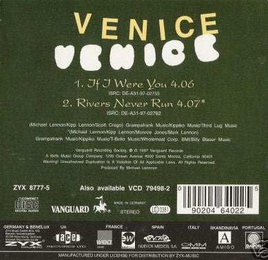 Venice (7) : If I Were You / Rivers Never Run (CD, Single, Car)