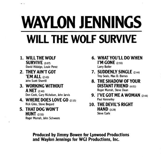 Waylon Jennings : Will The Wolf Survive (CD, Album)