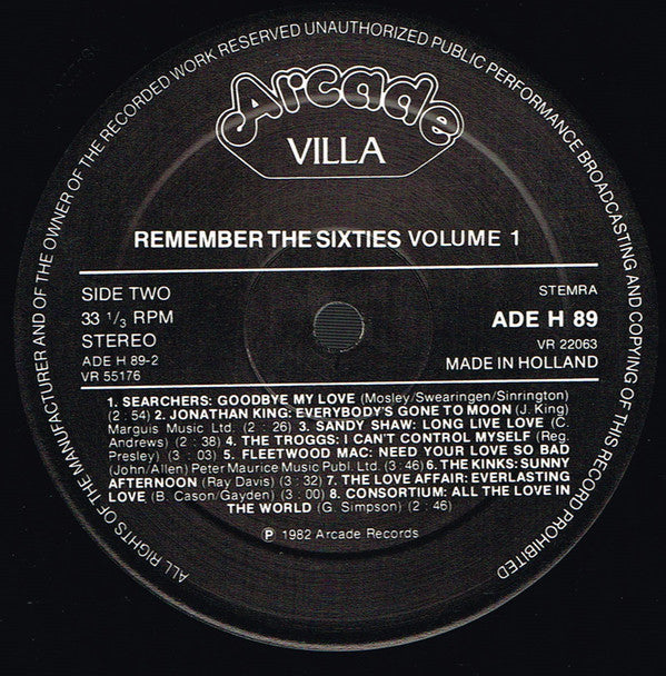 Various : Remember The 60's (Volume 1) (2xLP, Comp)