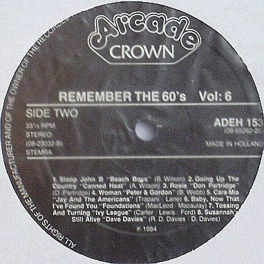 Various : Remember The 60's (Volume 6) (2xLP, Comp)