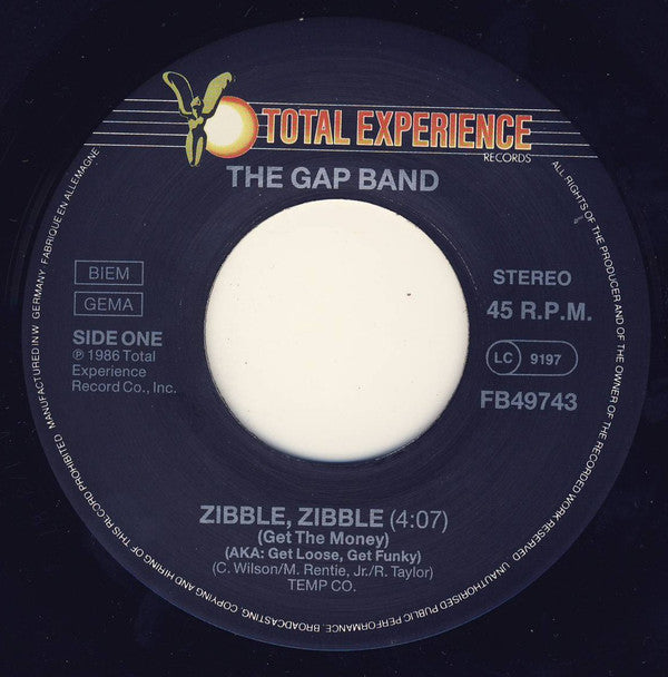 The Gap Band : Zibble Zibble (Get The Money) (7", Single)