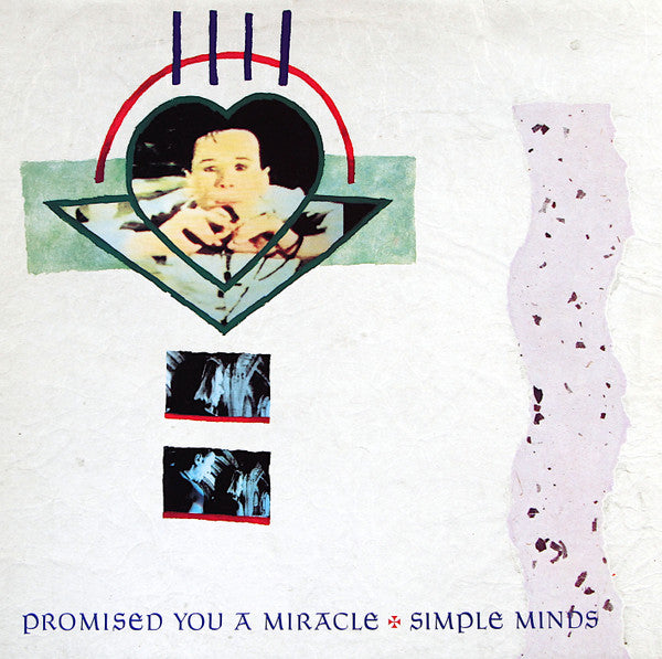 Simple Minds : Promised You A Miracle (12", Single, EMI)