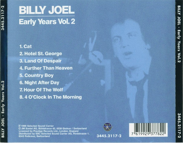 Billy Joel : Early Years Vol. 2 (CD, Comp)