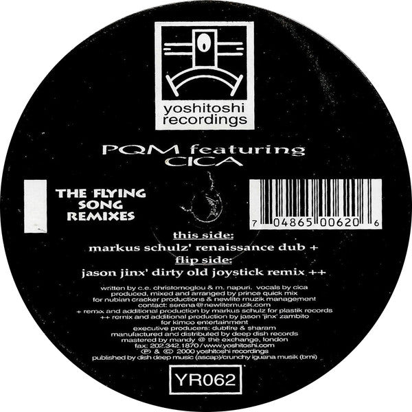 Prince Quick Mix Featuring Cica : The Flying Song (Remixes) (2x12")