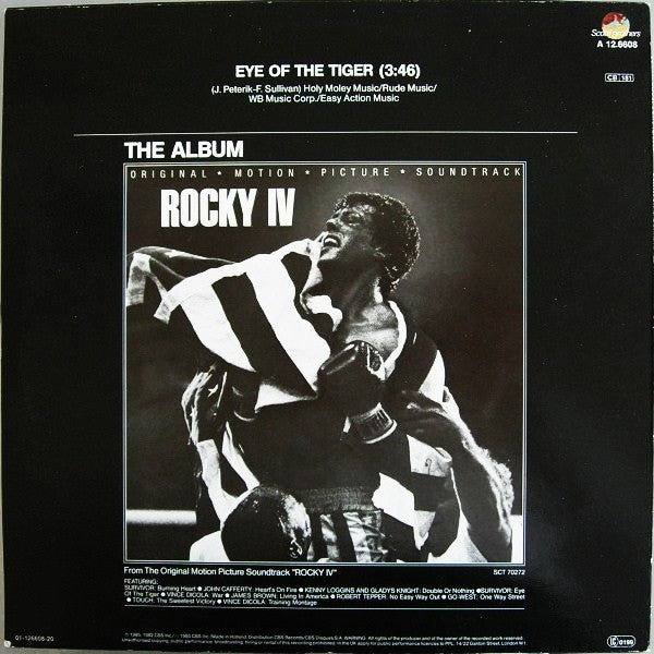Survivor : Burning Heart / Eye Of The Tiger (12", Maxi)
