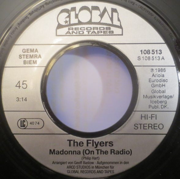 The Flyers : Madonna "On The Radio" (7", Single)
