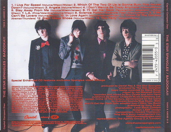The Star Spangles : Bazooka!!! (CD, Album, Enh)