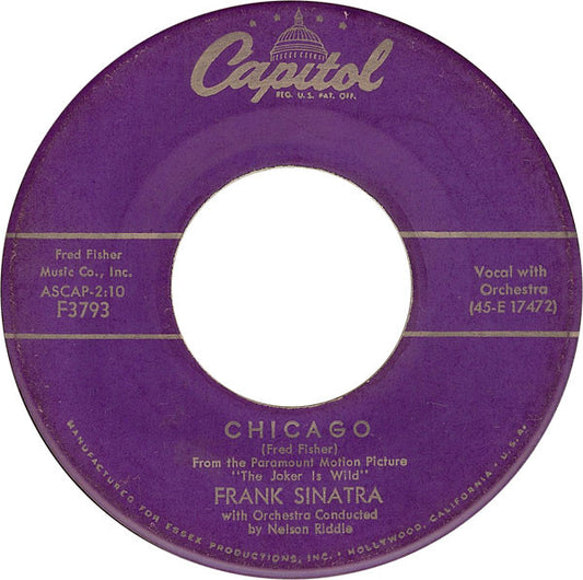Frank Sinatra : All The Way (7", Single, Scr)