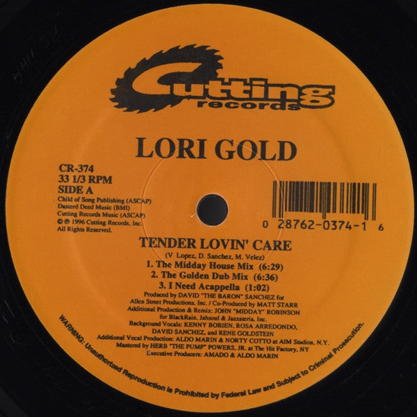 Lori Gold : Tender Lovin' Care (12")