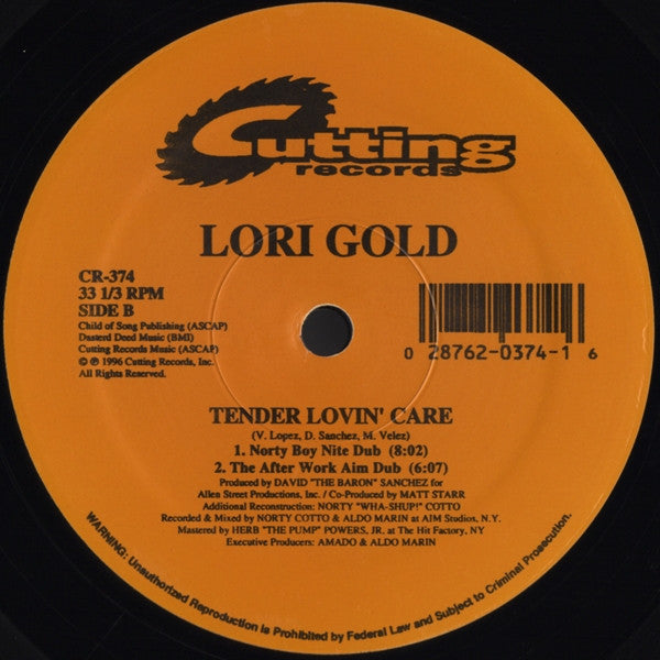 Lori Gold : Tender Lovin' Care (12")