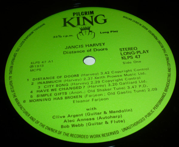 Jancis Harvey : Distance Of Doors (LP)