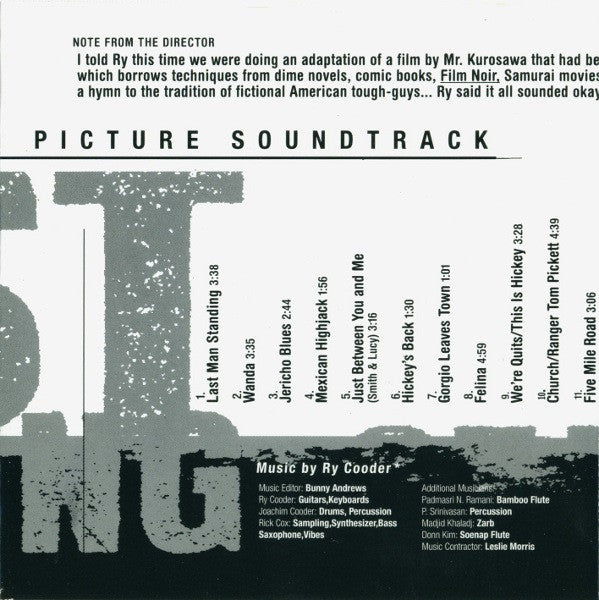 Ry Cooder : Last Man Standing (Original Motion Picture Soundtrack) (CD, Album)