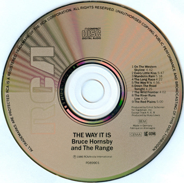 Bruce Hornsby And The Range : The Way It Is (CD, Album)