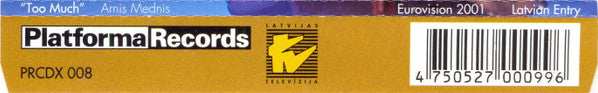 Arnis Mednis : Too Much (CD, Maxi)
