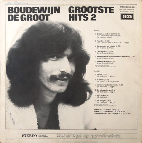 Boudewijn De Groot : Grootste Hits 2 (LP, Comp)