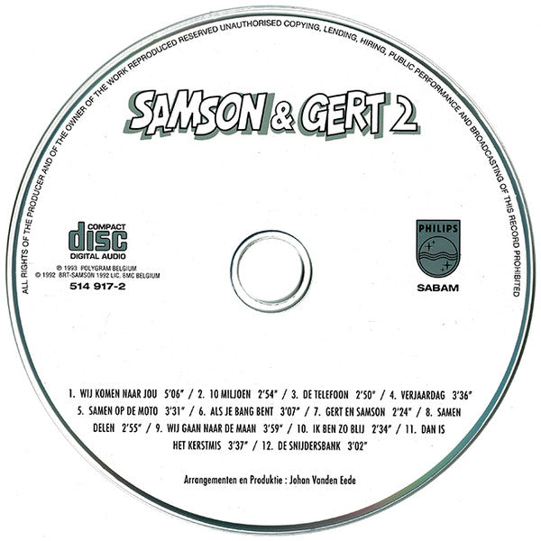 Samson & Gert : Samson & Gert 2 (CD, Album, RE)