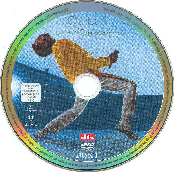 Queen : Live At Wembley Stadium (2xDVD-V, Album, Multichannel, PAL)