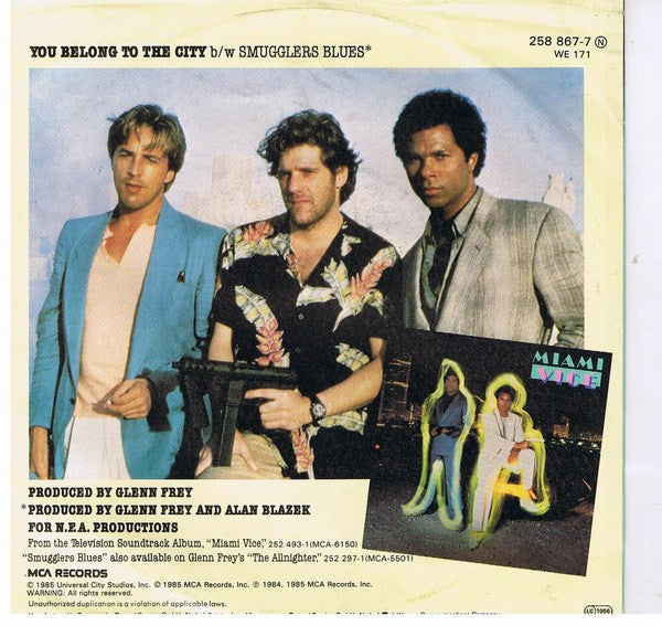 Glenn Frey : You Belong To The City (7", Single)