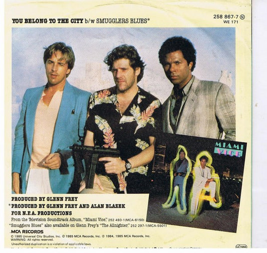 Glenn Frey : You Belong To The City (7", Single)