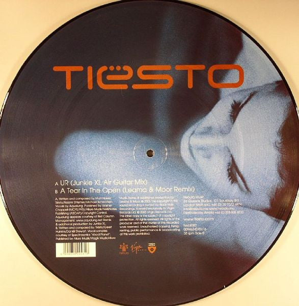DJ Tiësto : UR / A Tear In The Open (12", Ltd, Pic)