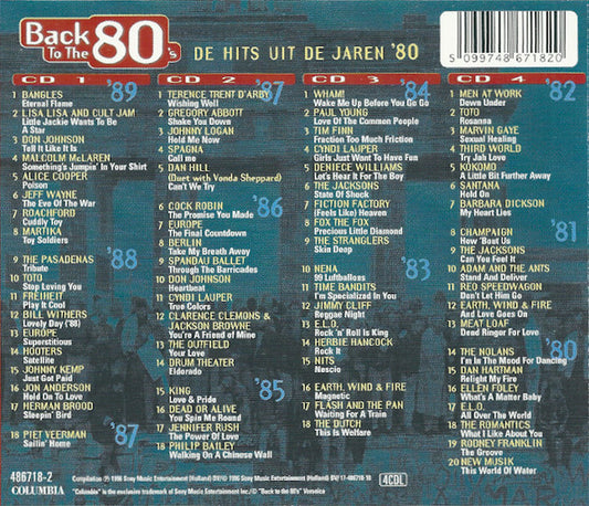 Various : Back To The 80's (De Hits Uit De Jaren '80) (4xCD, Comp)