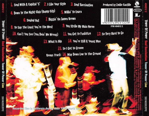 Tower Of Power : Soul Vaccination: Tower Of Power Live (CD, Album)