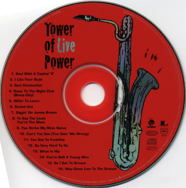Tower Of Power : Soul Vaccination: Tower Of Power Live (CD, Album)