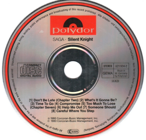 Saga (3) : Silent Knight (CD, Album, RE)