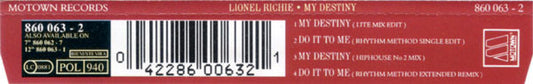 Lionel Richie : My Destiny (CD, Maxi)