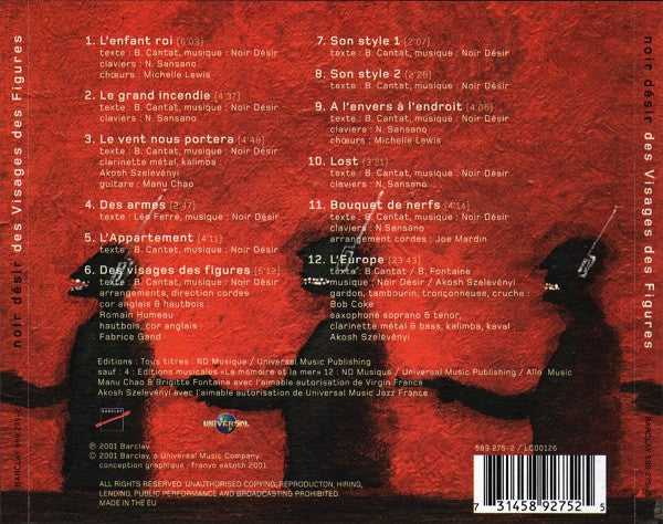 Noir Désir : Des Visages Des Figures (CD, Album)