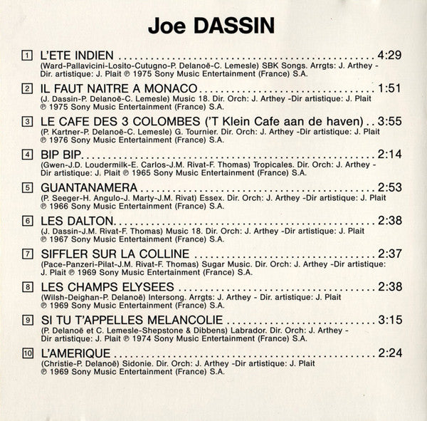 Joe Dassin : Joe Dassin (CD, Comp)