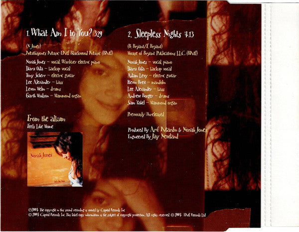 Norah Jones : What Am I To You? (CD, Single)