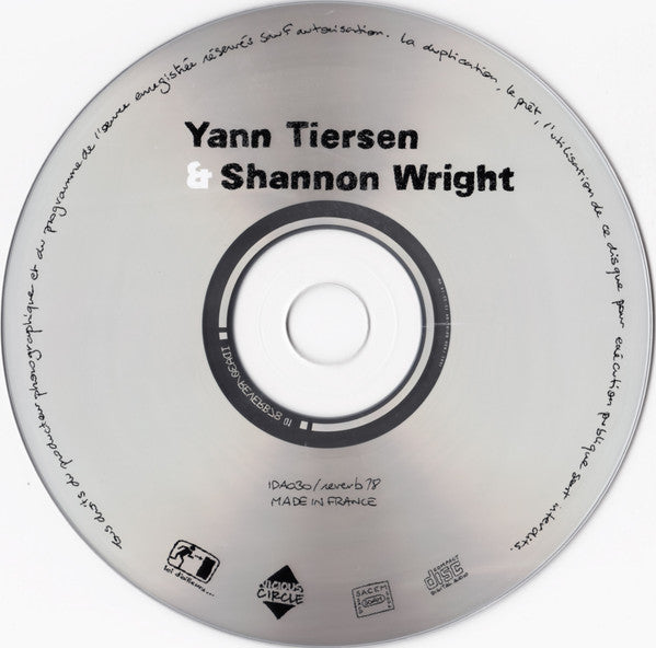 Yann Tiersen & Shannon Wright : Yann Tiersen & Shannon Wright (CD, Dig)